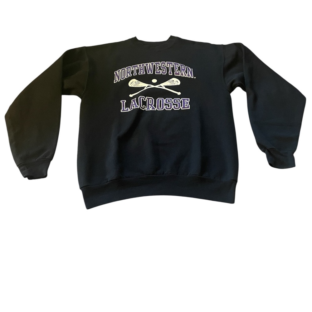 Northwestern University‎ Wildcats lacrosse graphic sweatshirt -S